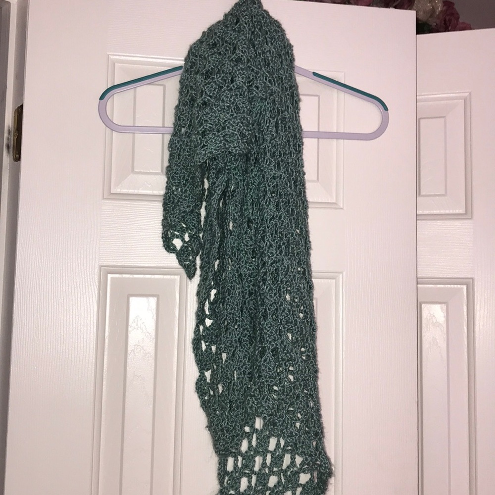 Knit scarf! Turquoise color!